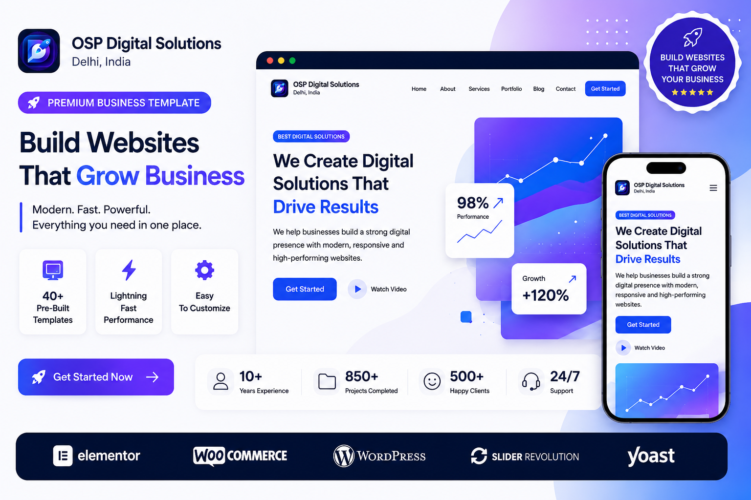 OSP business website preview